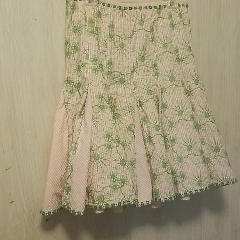Sara Jane size 10 pink gingham full skirt
